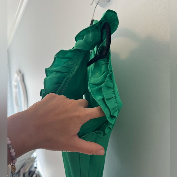 NWT Steve Madden Prairie Ruffle Mini Dress in Bright Green - Small - Picture 11 of 12